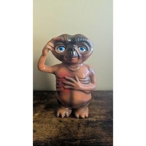 E.T. The Extra Terrestrial Ceramic Statue Figurine Bank 9" Tall